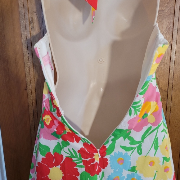 Lilly PULITZER Floral with Black Ants Sundress, Halter Dress Size 0 - Picture 7 of 7